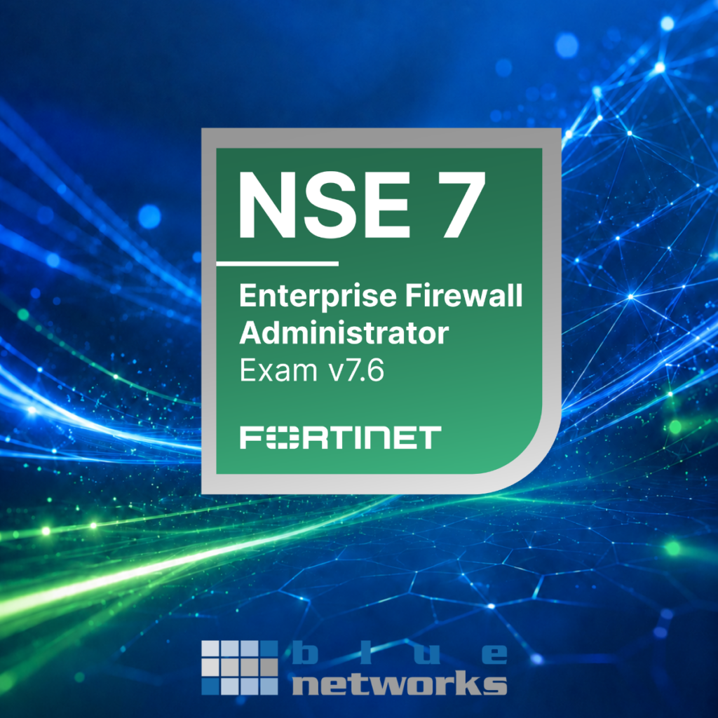 NSE7 Zerfikat eines blue networks Mitarbeiters